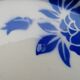 Blue roses oval pat