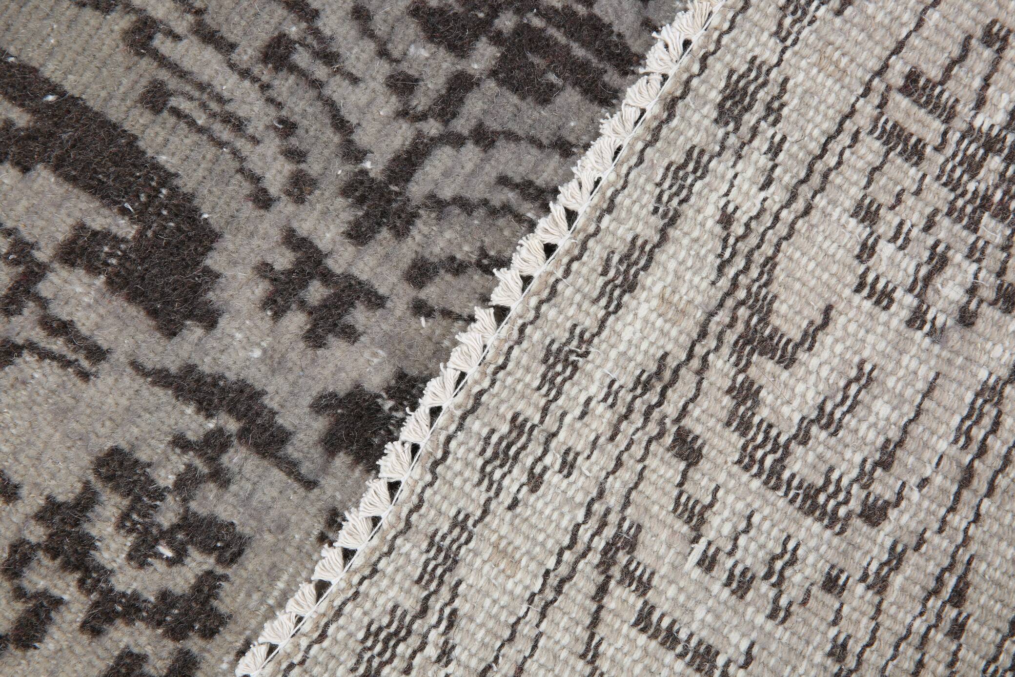 5x8 Shades Of Gray Black Oriental Vintage Turkish Rug, 150x250Cm SK 2874