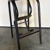 Stool metal and wood vintage