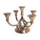 Candelabra 6 branches 50s silver metal