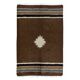 Vintage Mohair Kilim Rug. Handwoven Blanket. Turkish Sofa Throw. Brown Bed Cover