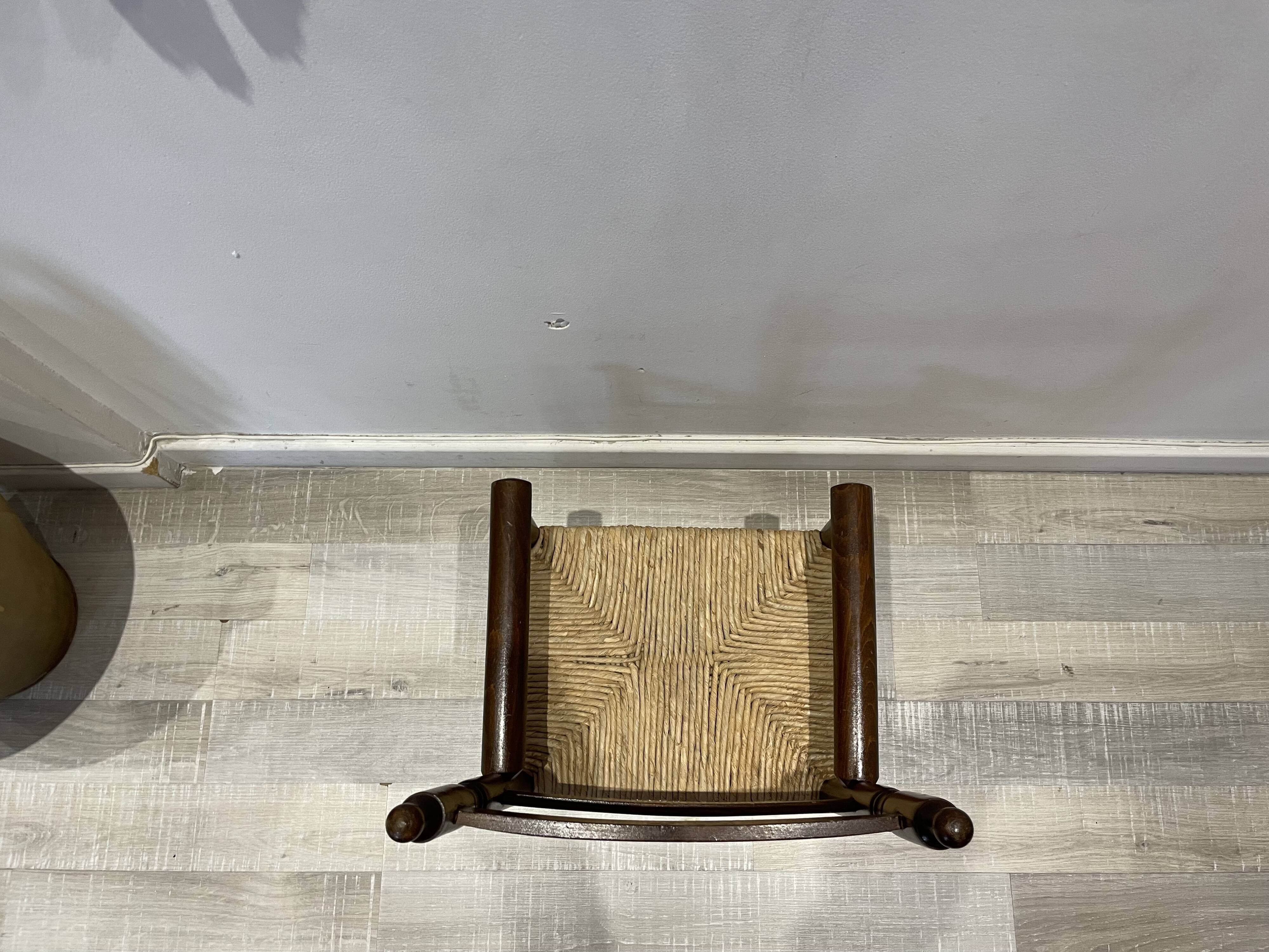 Children's straw armchair