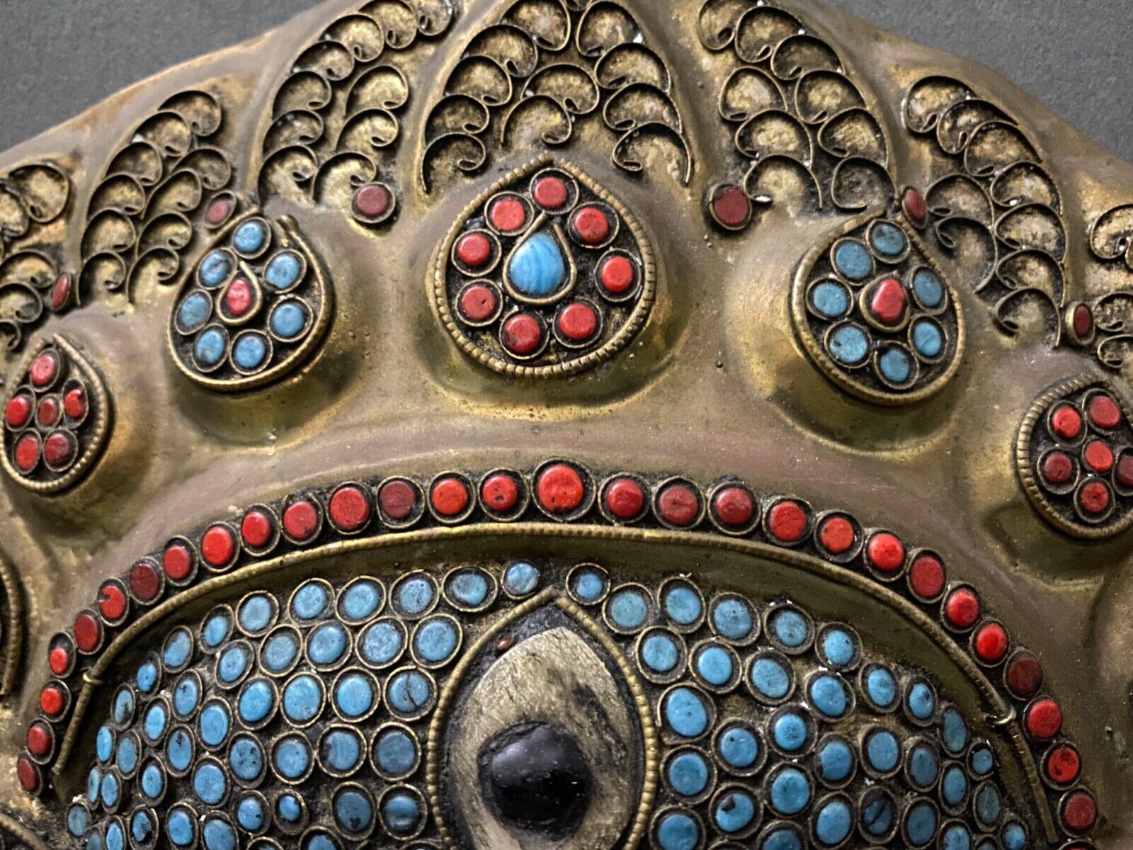 Ritual mask tibetan tibet demon protector mahakala stones