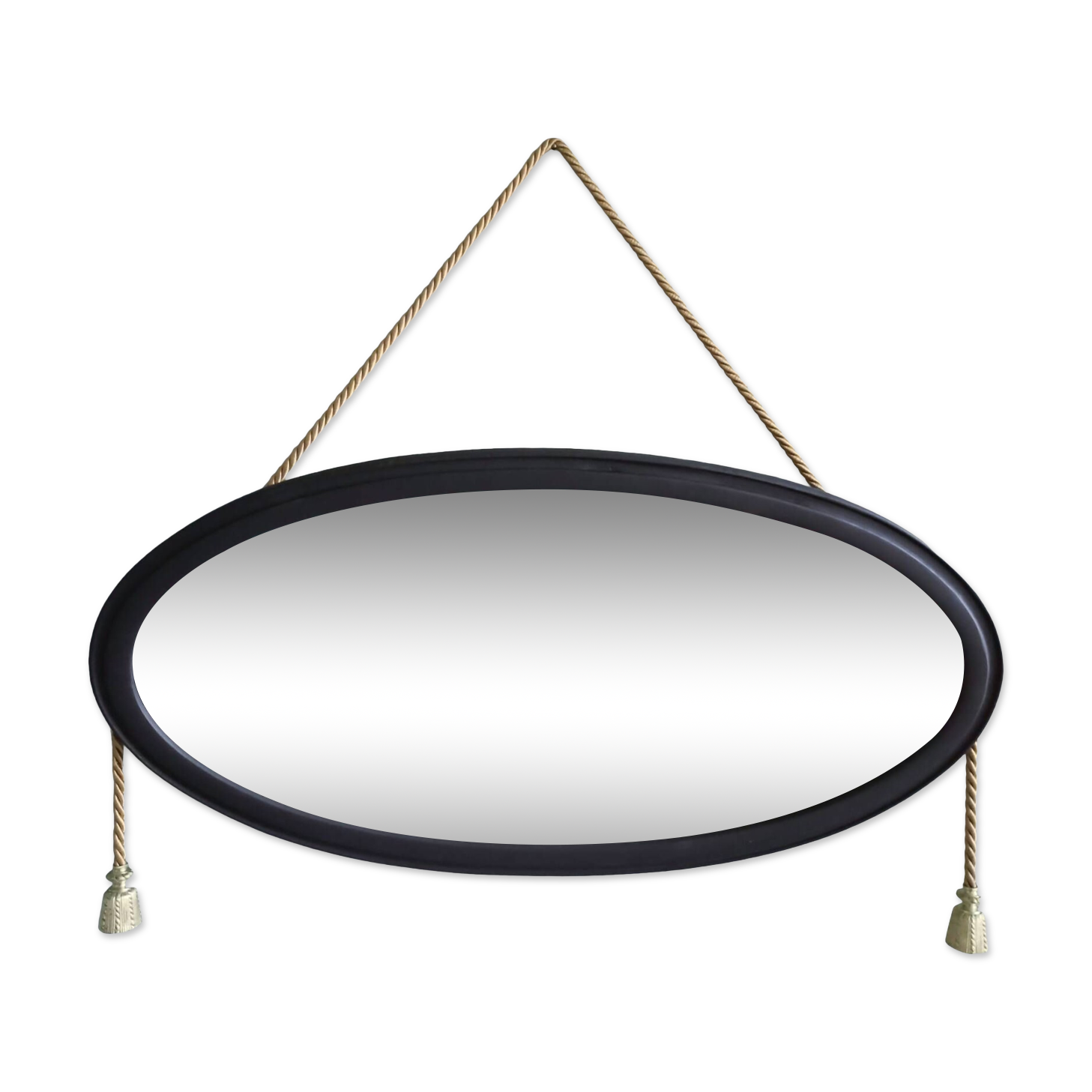 Art Deco oval mirror