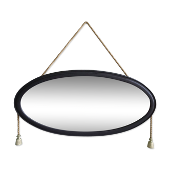 Art Deco oval mirror