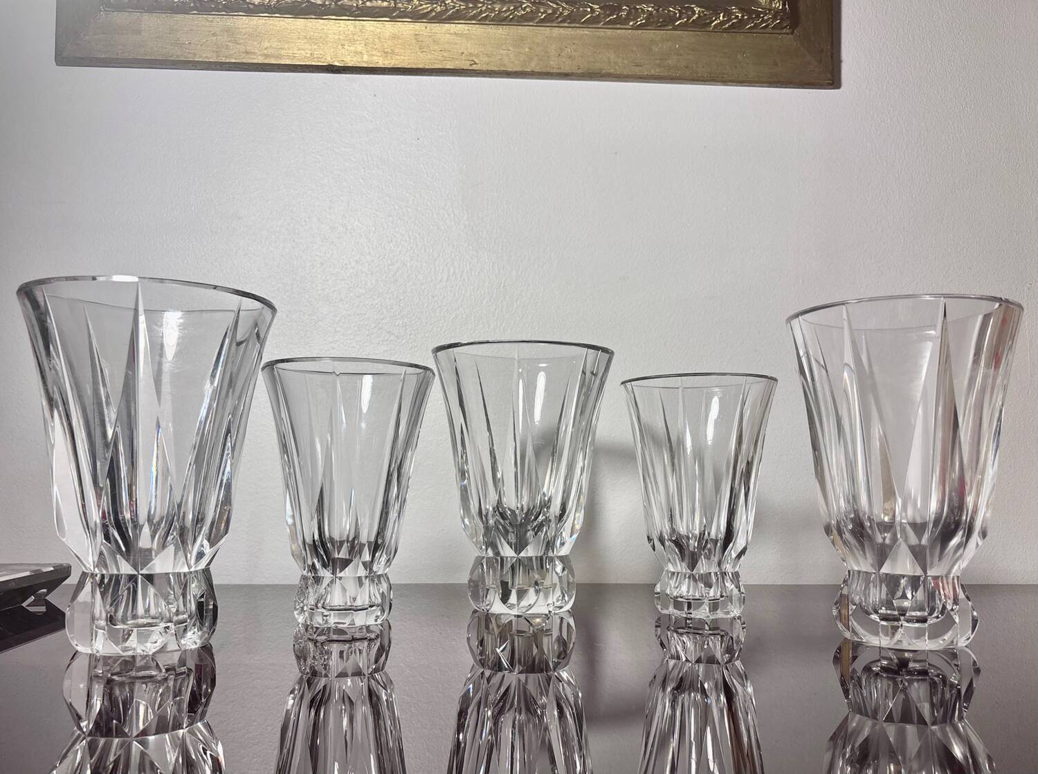 Collection of 5 Saint Louis Vases