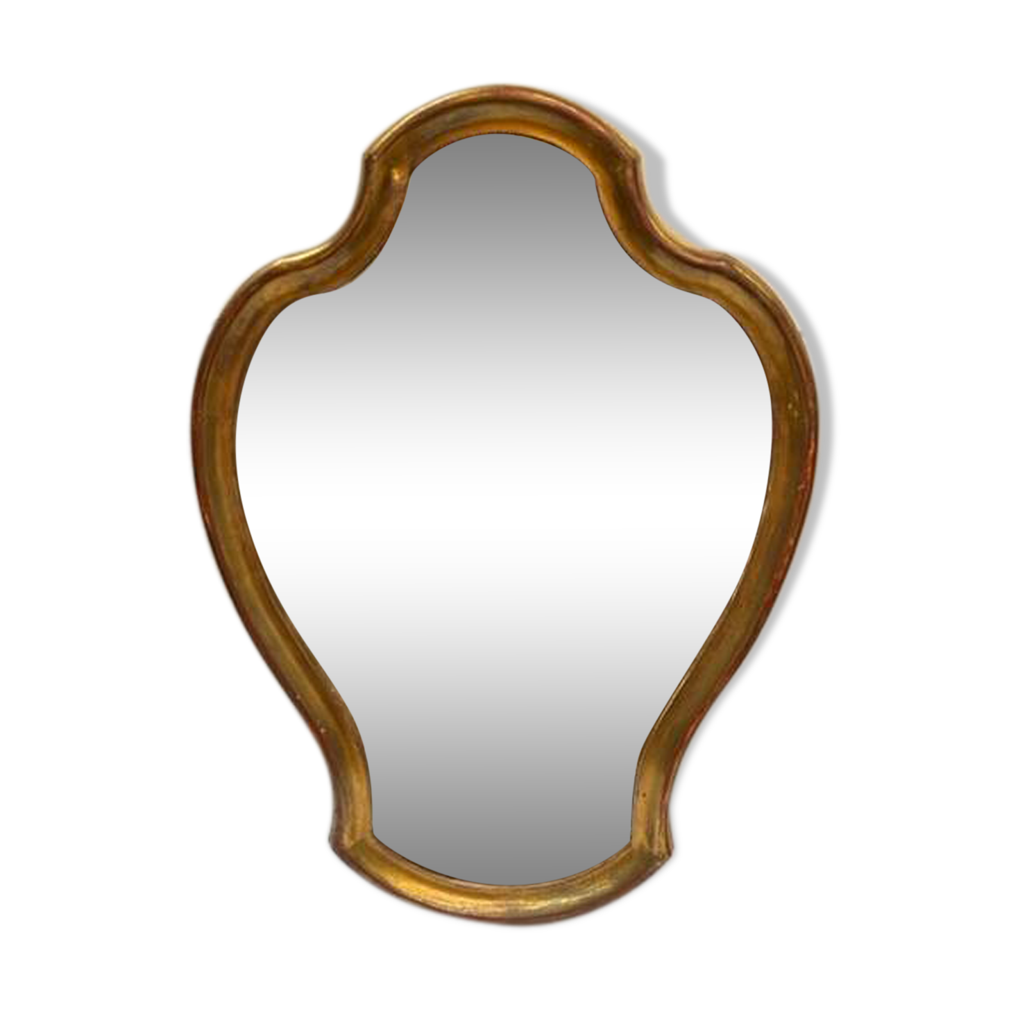 Louis XVI style gilded wood mirror 71 x 50