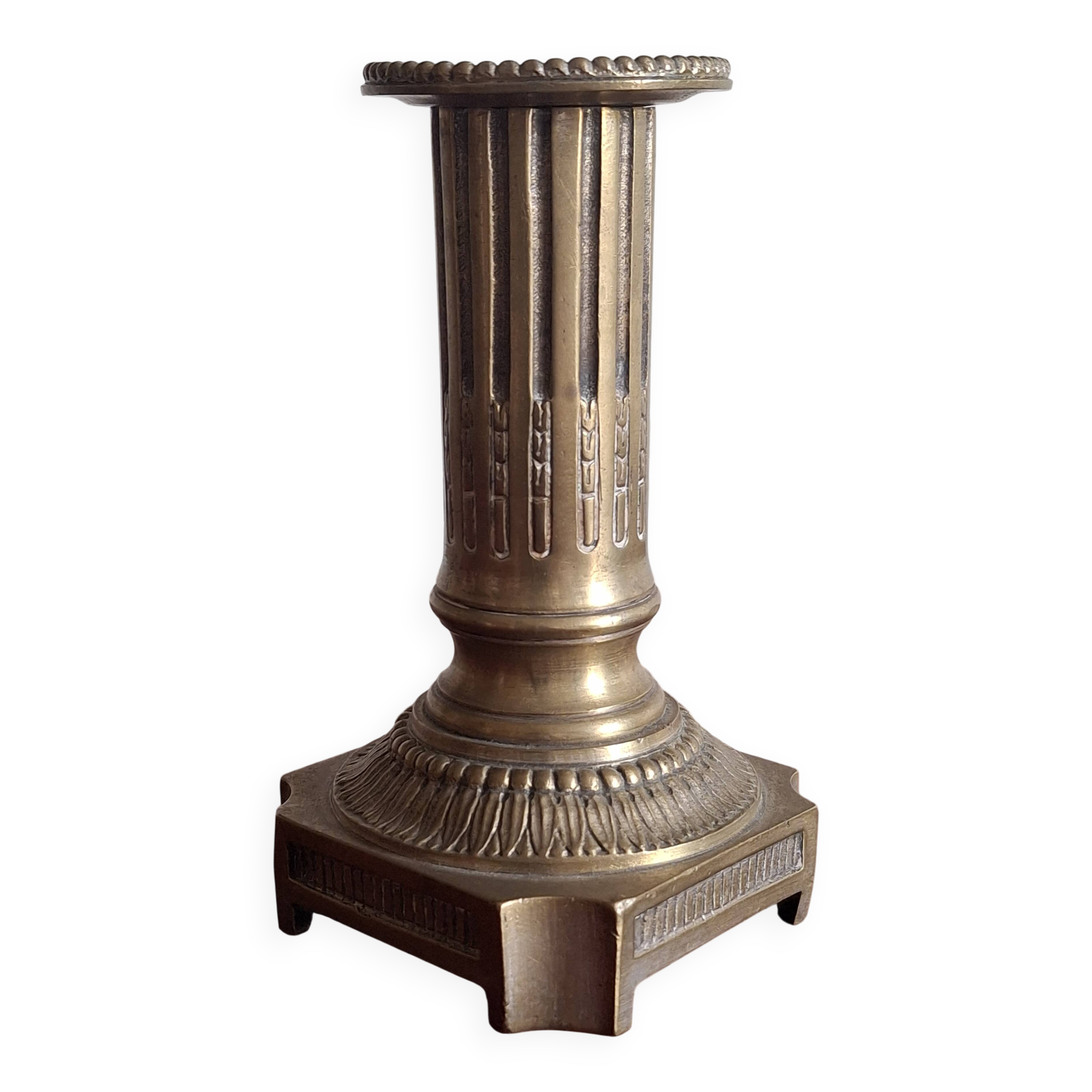 Empire style bronze candle holder