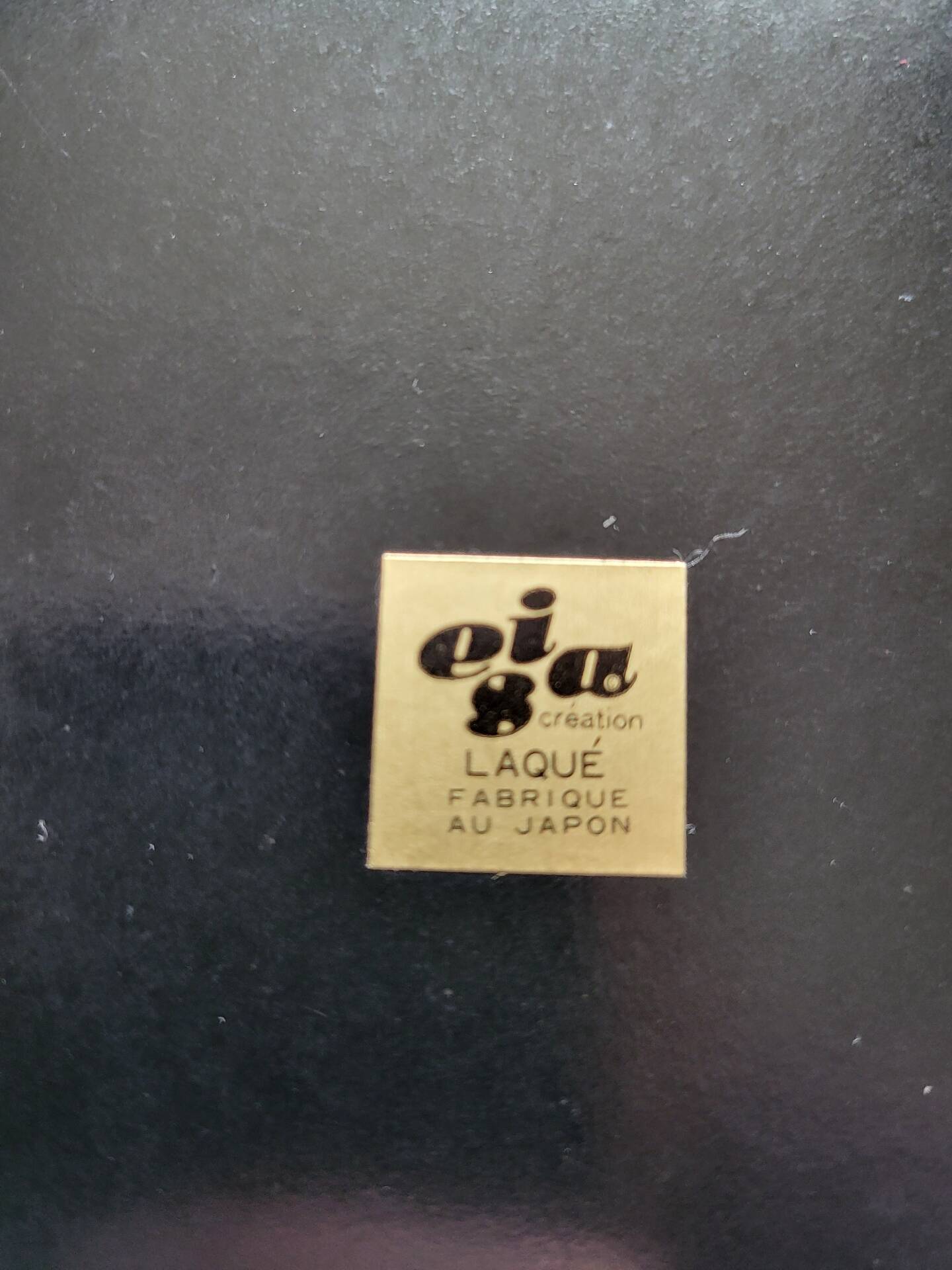 Set of Three Japanese Lacquered Plastic Trays ESIA 1970s