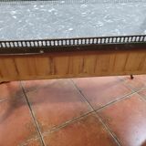Louis XVI style cherry wood coffee table