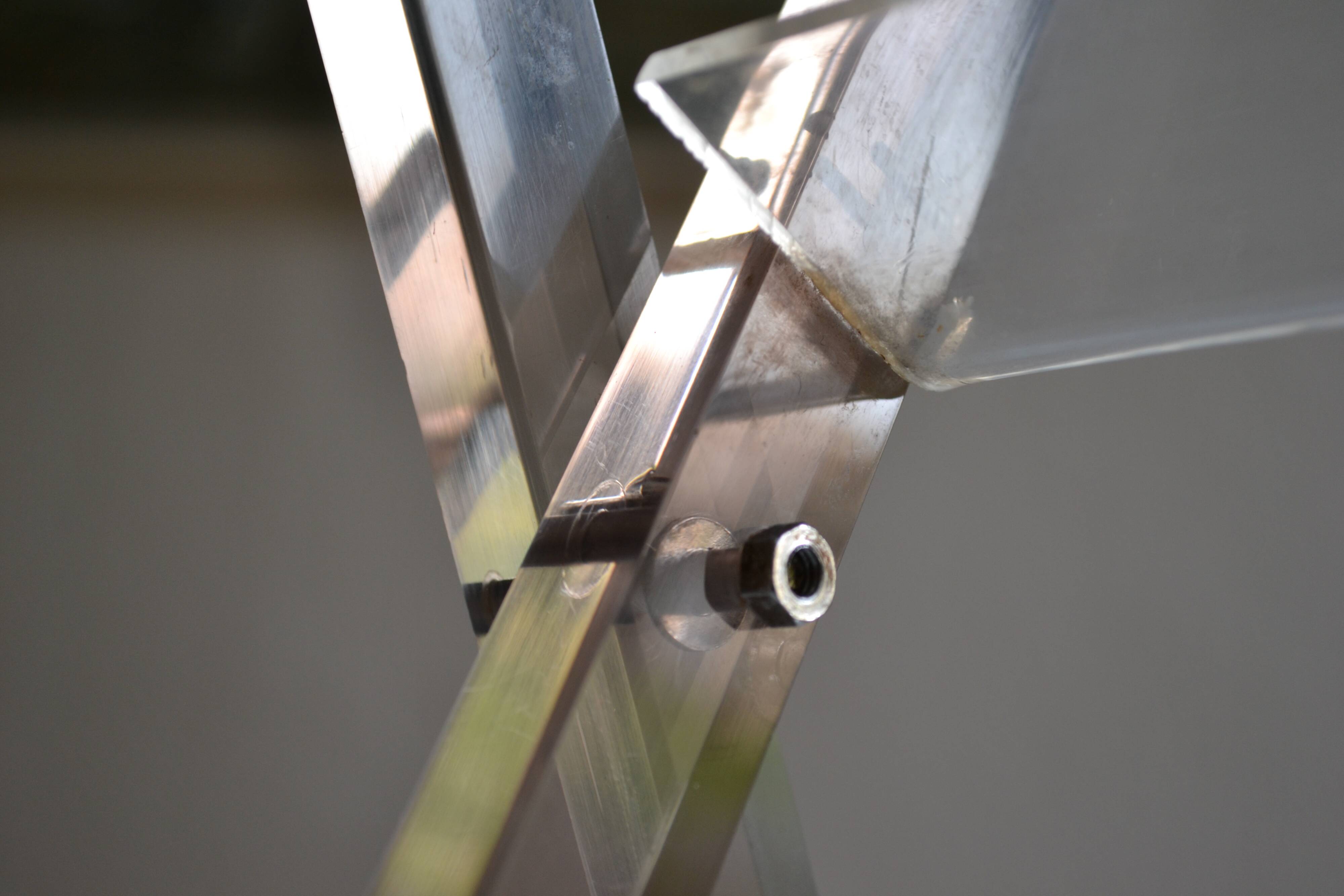 Modernist magazine holder Pop Space age smoked plexiglass vintage 70s