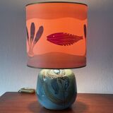 Vintage ceramic lamp from the 1970s.