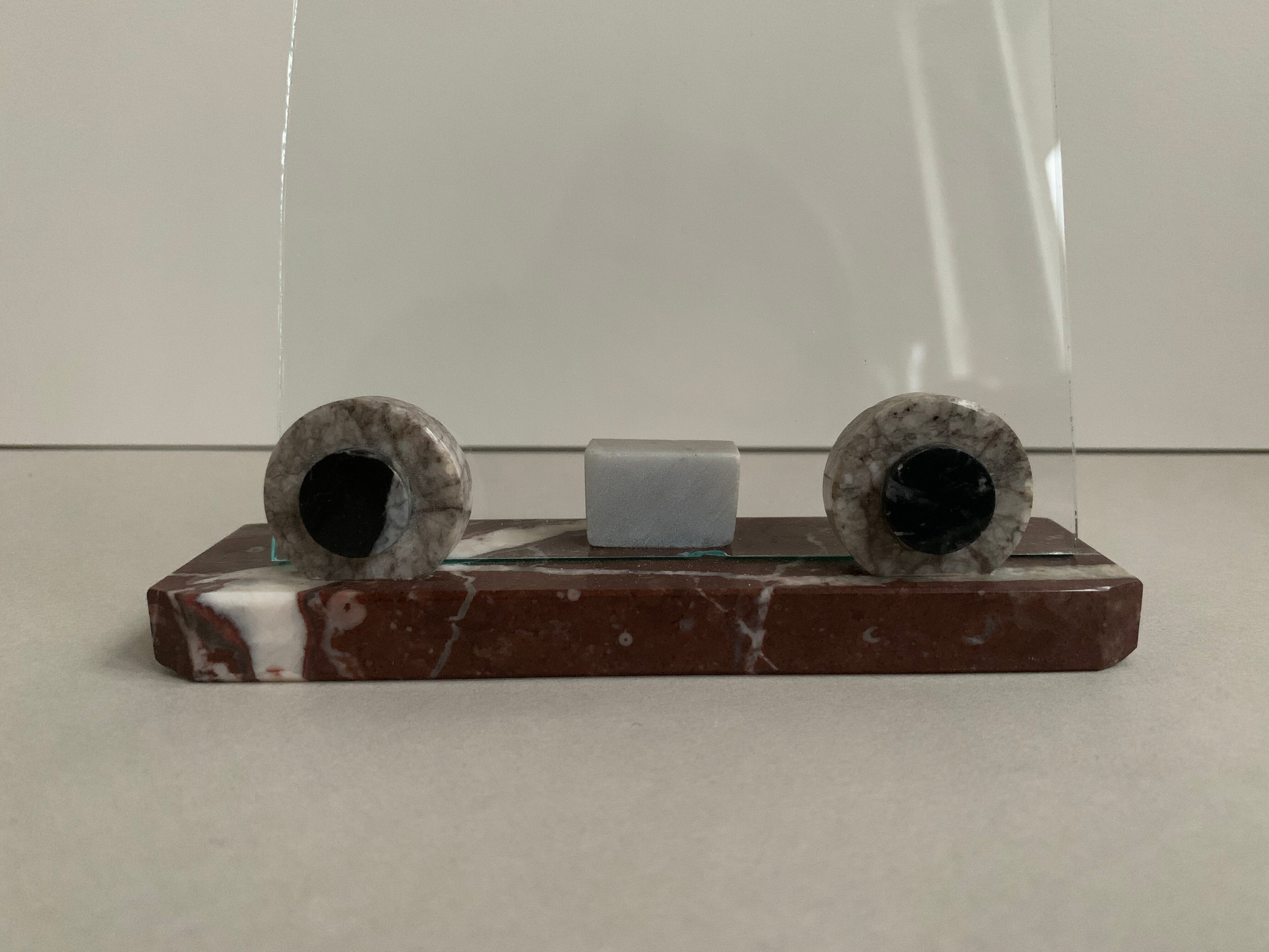 Photo holder in marble old 30s