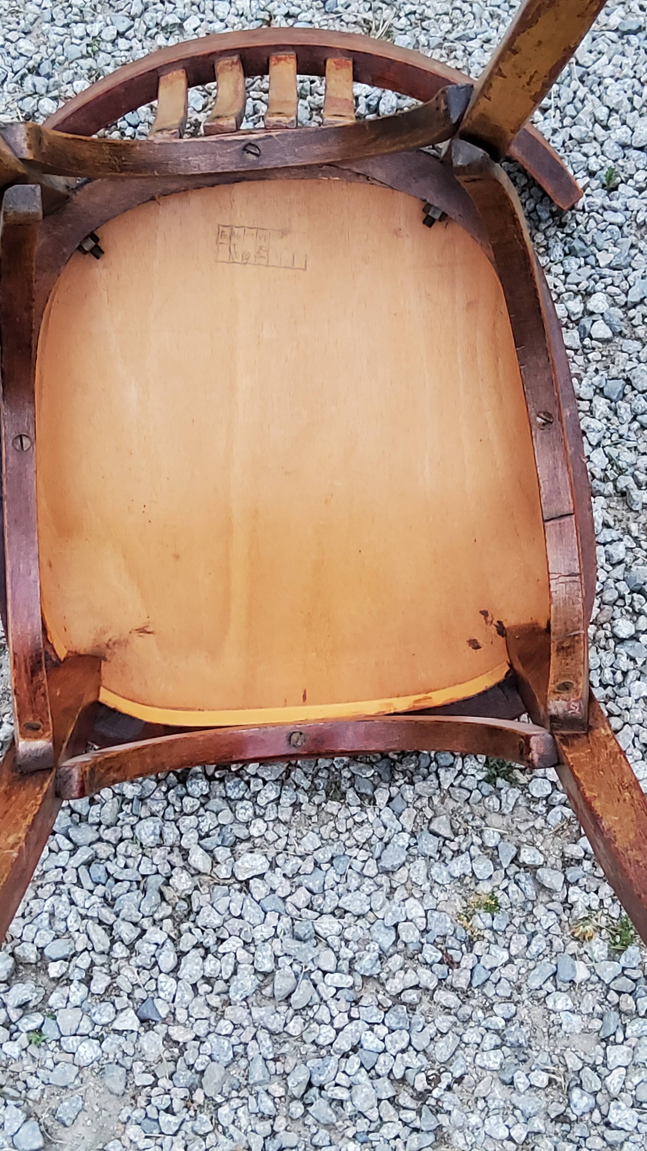 Set of 5 Stella bistro chairs from the 50s