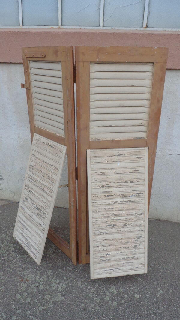 Double volets à crémaillère