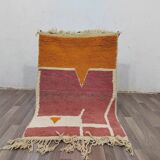 Handmade Beni Ouraine rug, size 100 x 200 cm