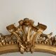 Antique napoleon mirror lll gilded pediment with rare gold leaf 103x182cm