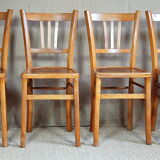 4 chairs bistro comtoises 40s