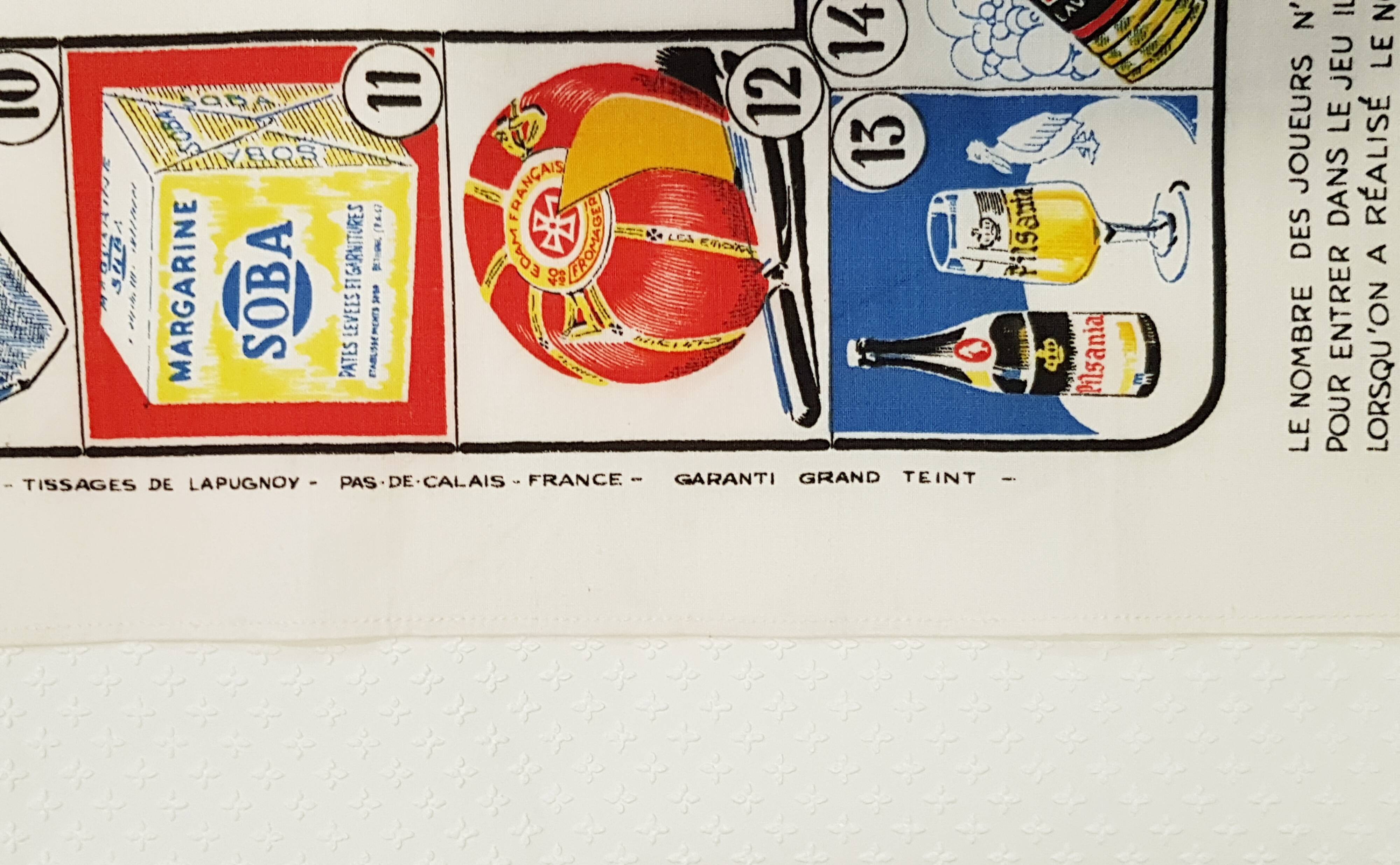 Vintage publicity teatowel