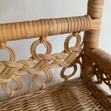 Vintage wicker shelf