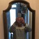 Mirror wooden gold 38 x 26 cm