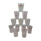 Lot de 12 verres à eau années 50 à liseré