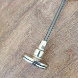 Brass curtain brackets, for draped effect