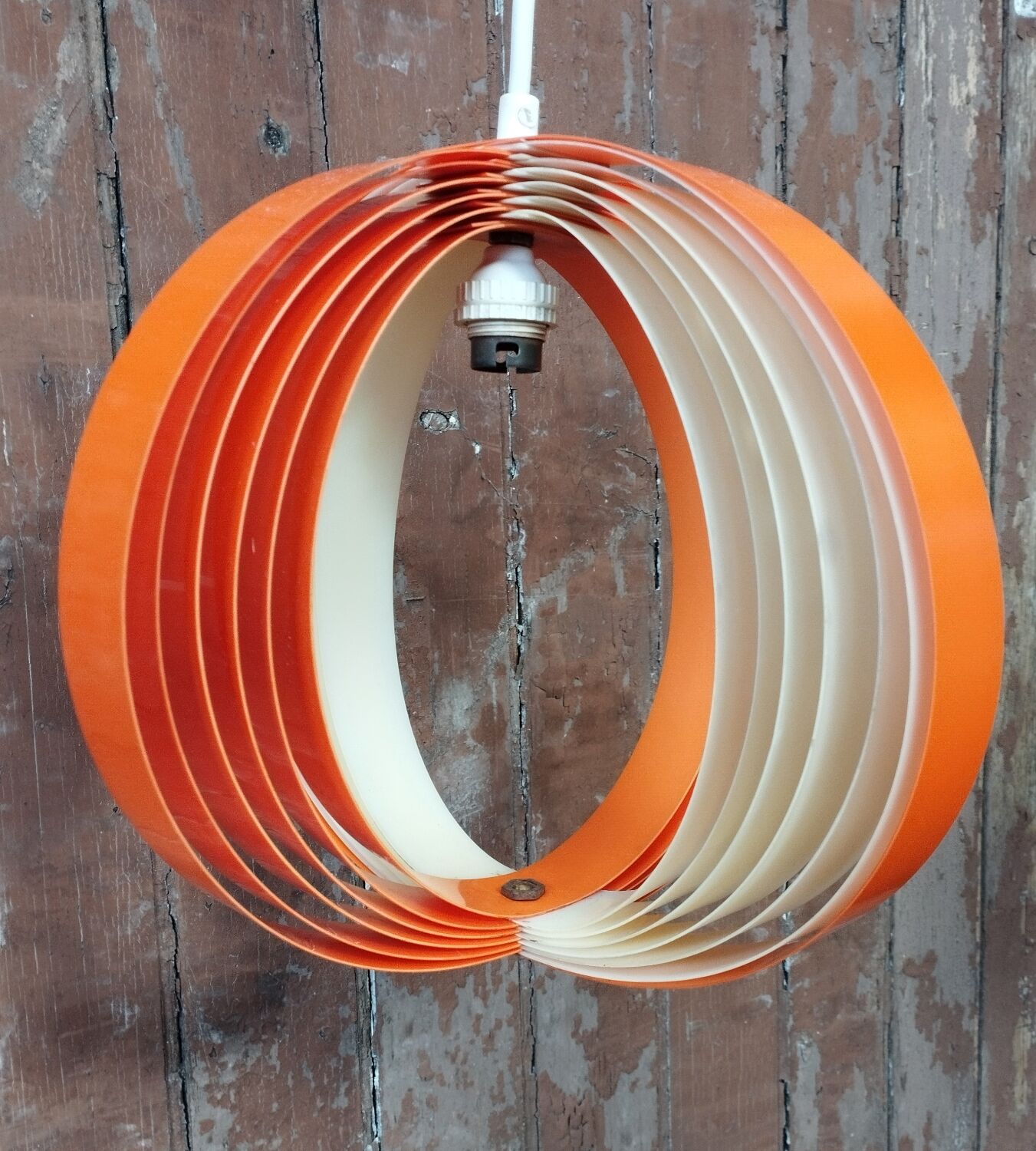 Moon pendant light vintage 1970 plexiglass