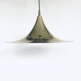 Postmodern Witch Hat Gold Pendant Lamp, 1980s