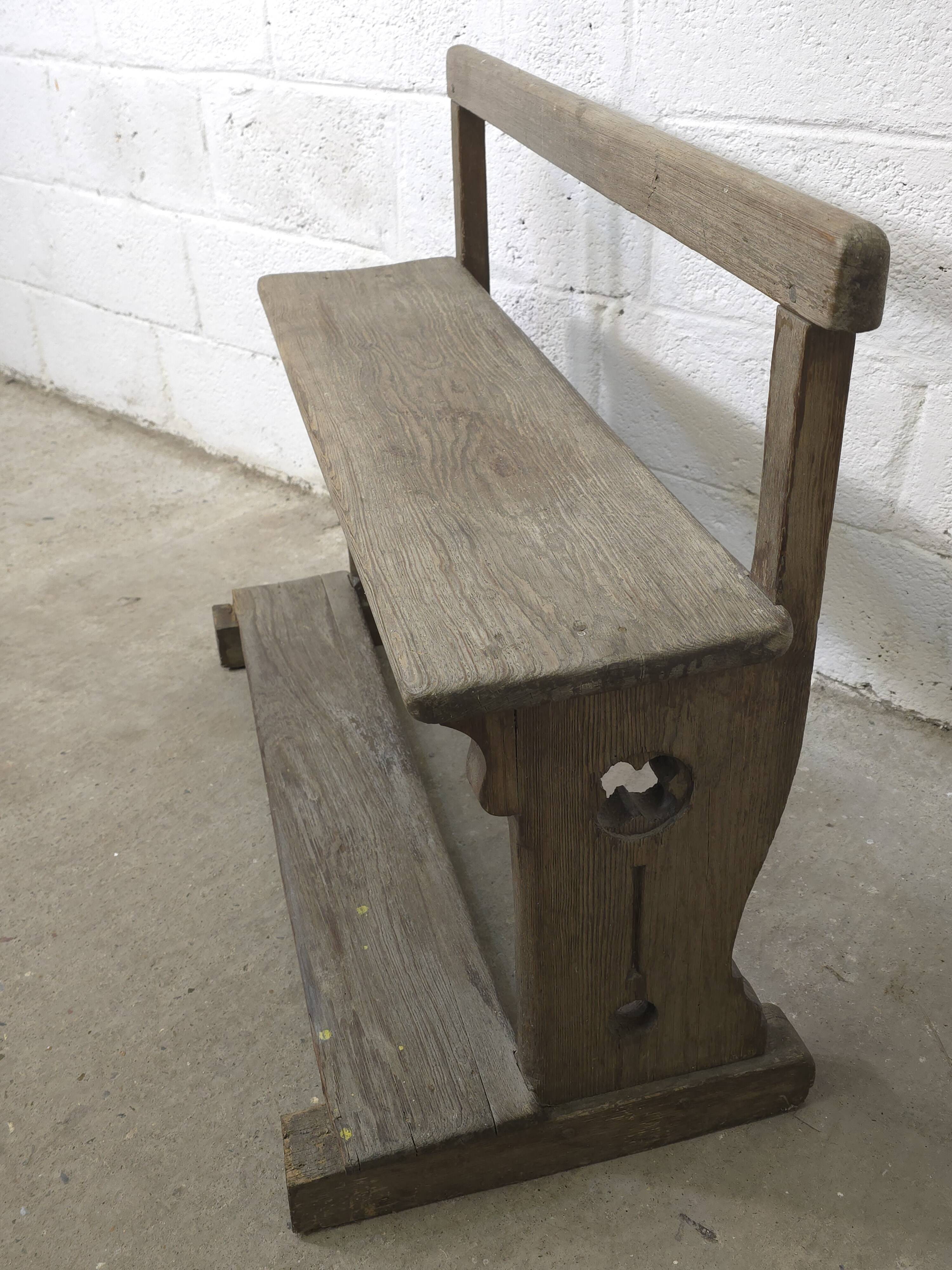 Banc d'école ancien début 20ème