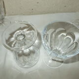 Ensemble de 9 verres à pied anciens