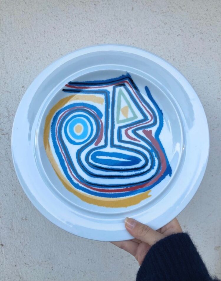 A plate designed by Xesús Vazquez