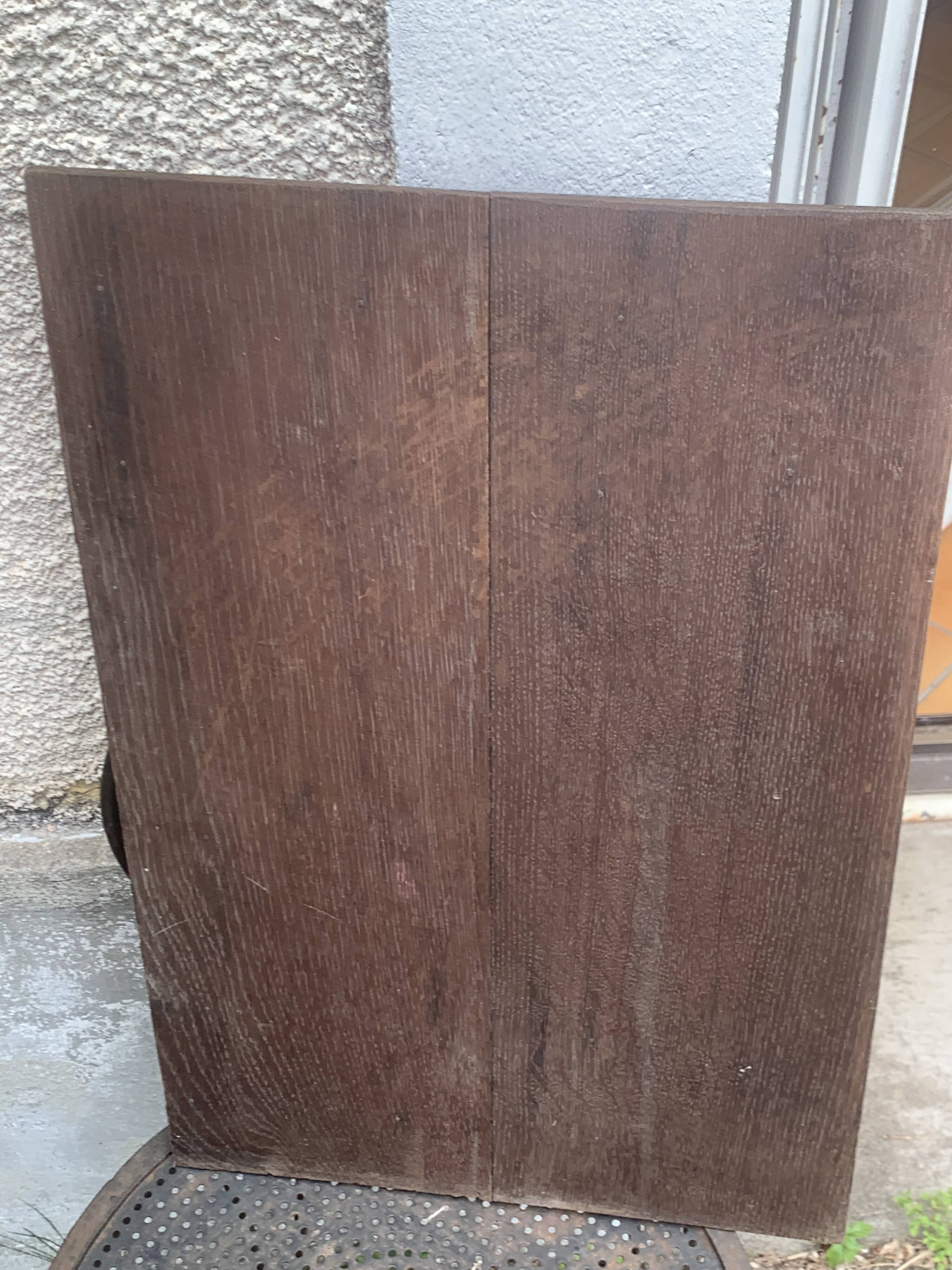 Cupboard door, decorative panel in antique carved fruit wood