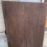 Porte de placard, panneau décoratif en bois coupé de fruit sculpté ancien