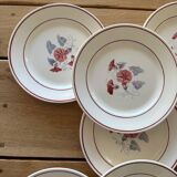 7 antique dinner plates
