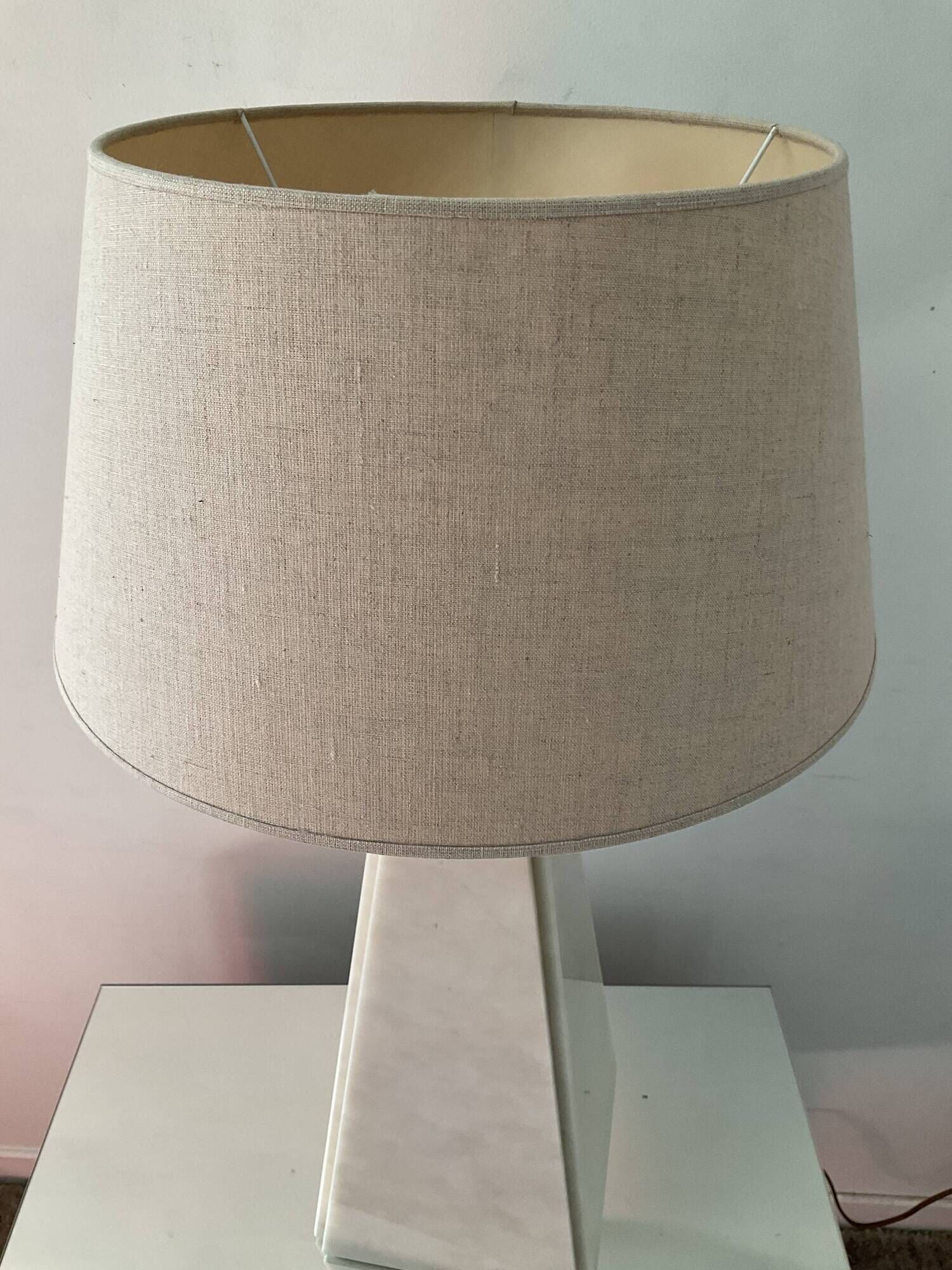 Lamp by Camille Breesch in marble 70s