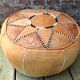 Leather pouf