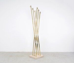 Romeo Rega brass coat rack, 1960s