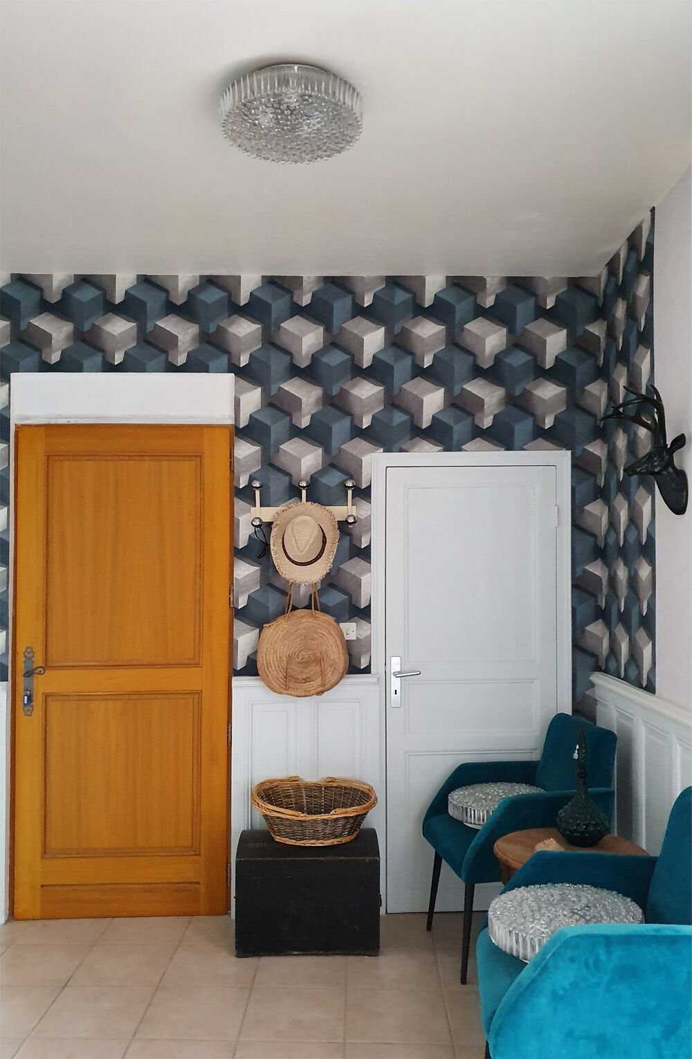 Ceiling light by Helena Tynell, 60 years