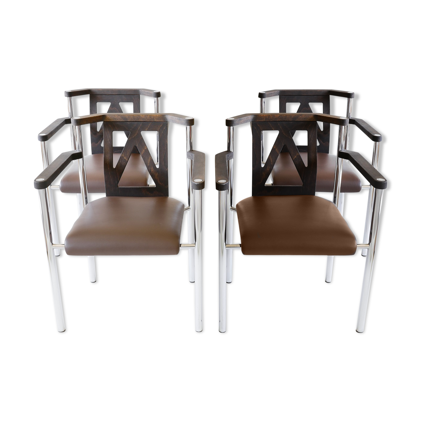 Lot de 4 fauteuils Kusch & CO, Allemagne années 80.