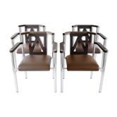 Lot de 4 fauteuils Kusch & CO, Allemagne années 80.