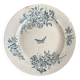 Round ironstone dish Badonviller "Jasmin" butterfly