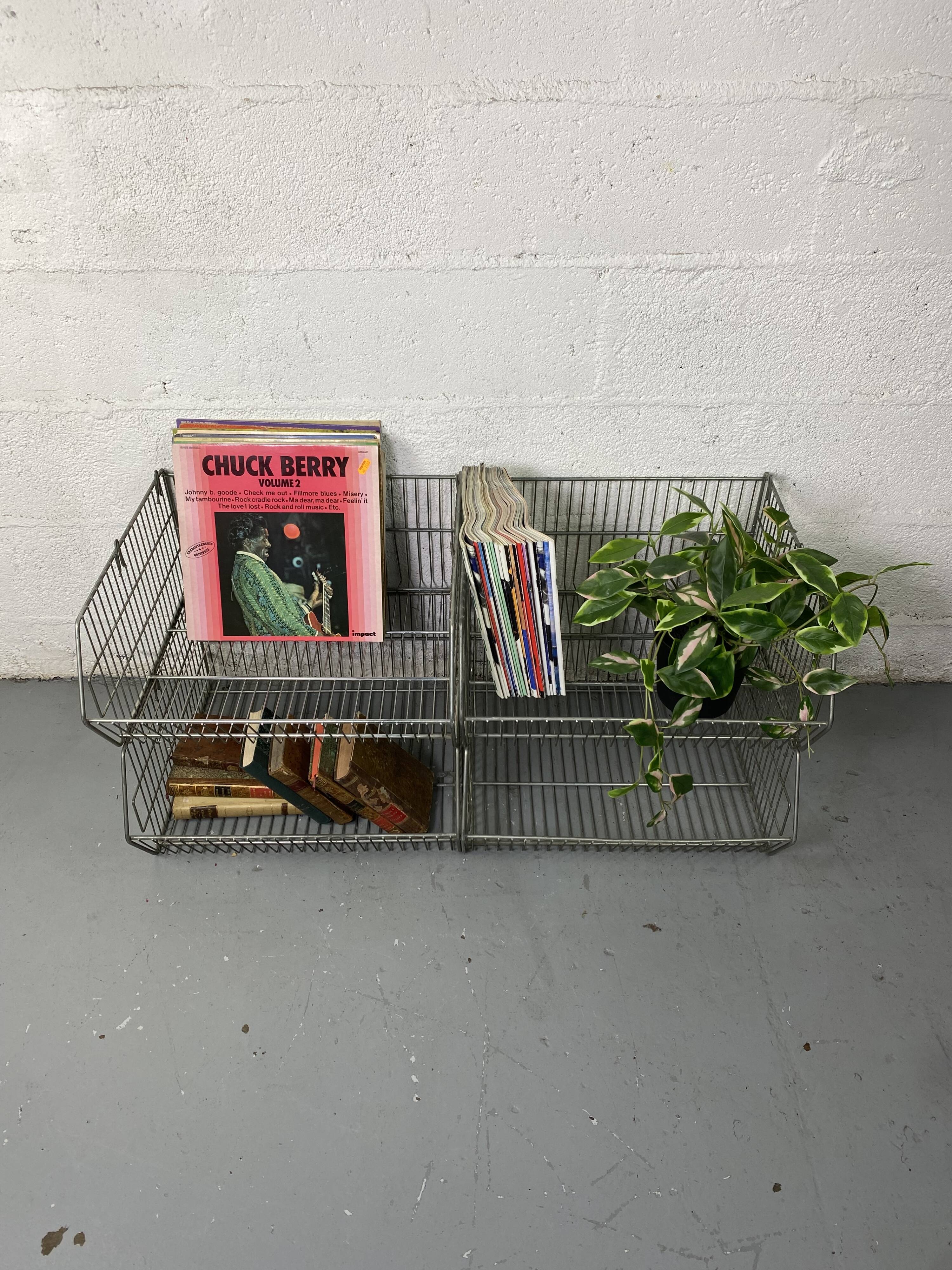 Modular industrial wire shelves