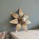 Wall light or ceiling light flower in gold metal
