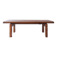 Large solid retractable coffee table