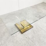 Lucite and brass arch coffee table, 1970s