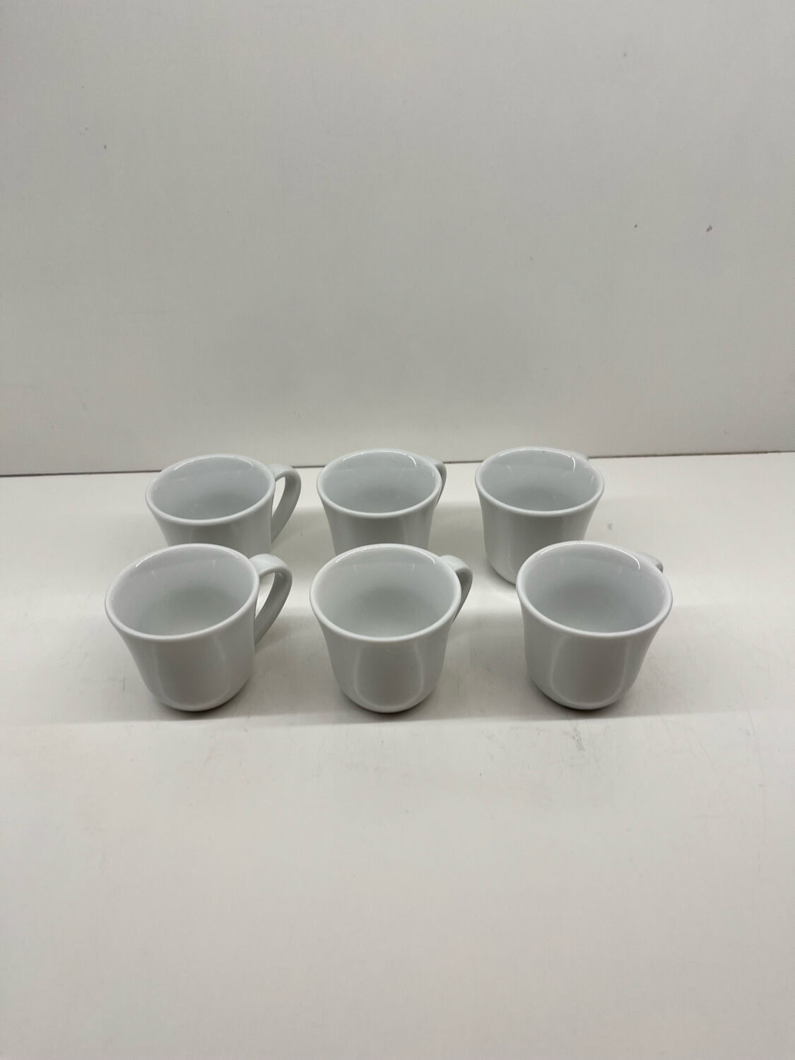 Lot de 6 tasses moka Alessi – KU – Toyo Ito – Porcelaine blanche – Des