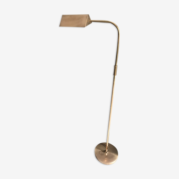 Floor lamp reading machine in vintage brass