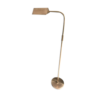 Floor lamp reading machine in vintage brass