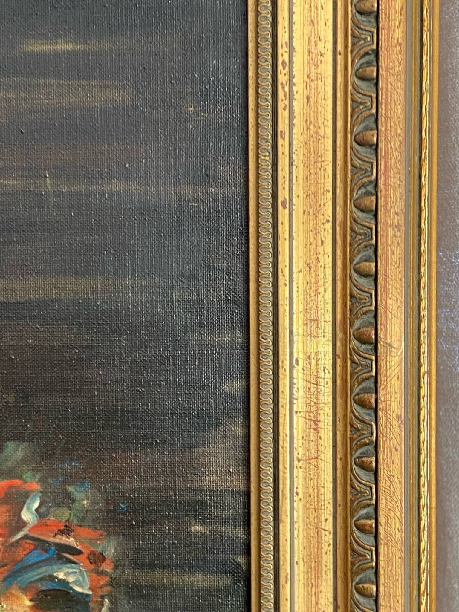 Oil on canvas, still life, framed, large format, Gaultier M